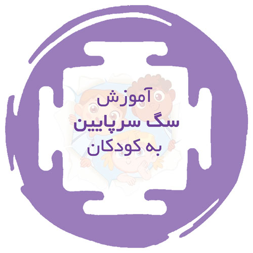 کاور عنوان مقاله آموزش سگ سرپایین به کودکان